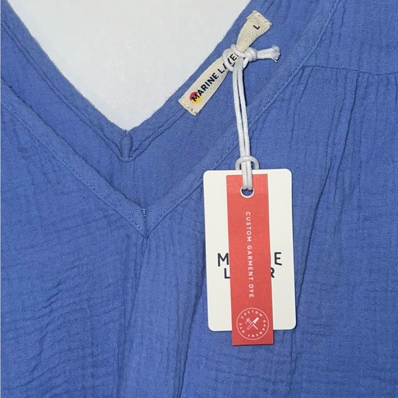 Blue Sleeveless Maxi Dress - Picture 2 of 6